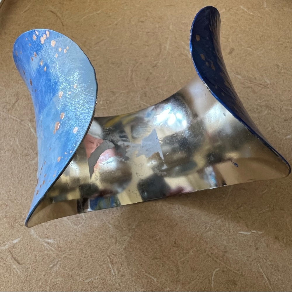 Upcycled Celestial Starry Night Cuff - image 6